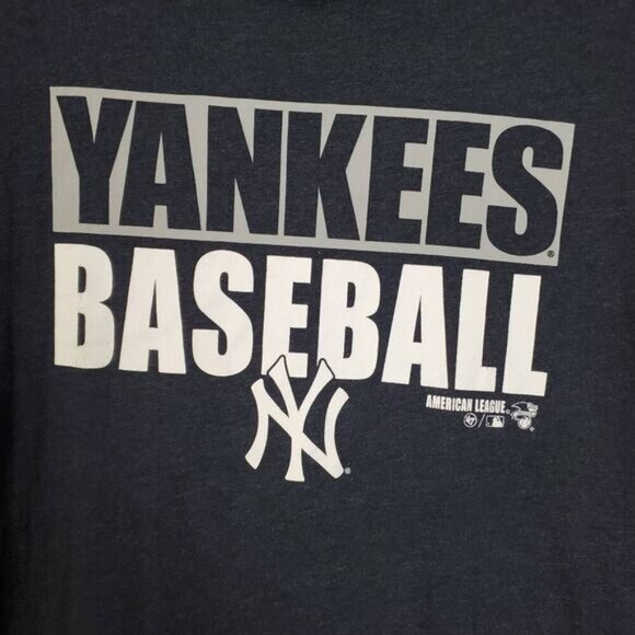 '47 Brand New York Yankees Baseball Graphic Tee Men's Size M Navy Blue MLB Shirt - Picture 4 of 6